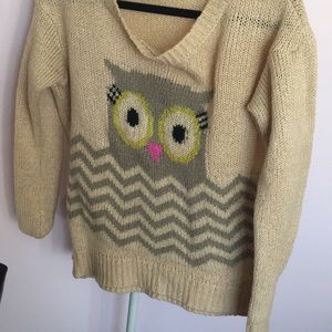 Stockinette knit sweater